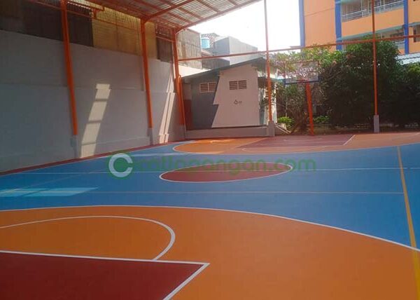 CATLAPANGAN.com, kontraktor pengecatan lapangan basket, cat lapangan tenis, cat lintasan lari, cat lapangan badminton, cat jogging track, cat lapangan futsal, cat helipad, cat paving block, cat taman bermain, dan cat trotoar menggunakan Tennokote, cat lapangan terbaik dari Propan.