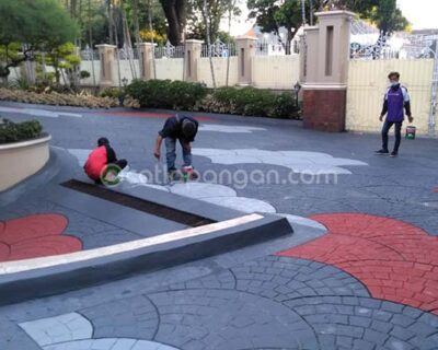 Pengecatan Paving Block Rumah Mewah Menteng Jakarta